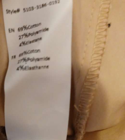 Castro Men's Button Down Shirt Beige Size S/M - Picture 7 of 7